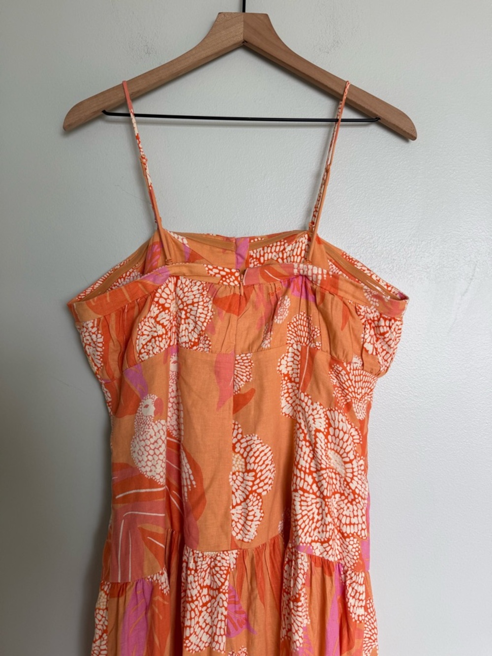 Farm Rio x Anthropologie Linen Blend Strapless
Drop-Waist Maxi Dress in Aurora - Picture 9 of 12